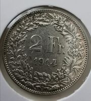 2 Franken 1914,1921 und 1928 Silber guter Zustand Lot