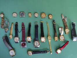Lot antiken CH Uhren  MINI & MICRO mechanisch für Sammler!!