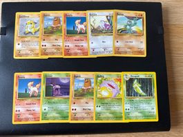 Pokemon 10x Base set Vintage Karten EN Ab 1 CHF