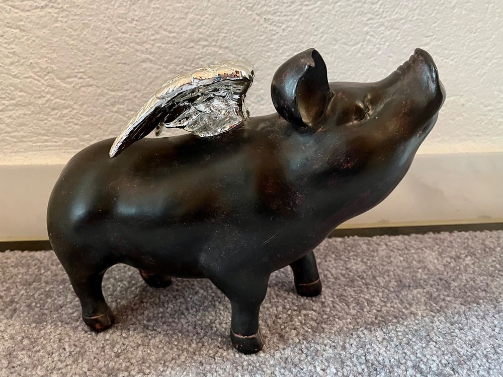 Spardose Schwein mit Flügel | Kaufen auf Ricardo