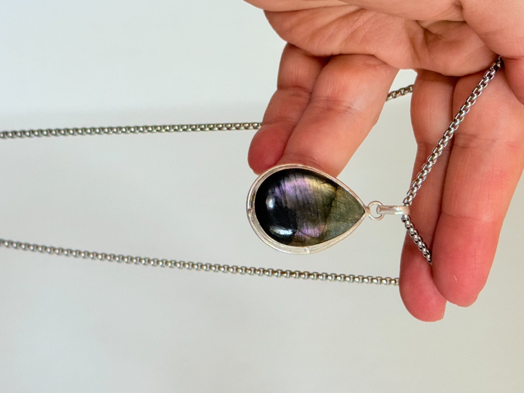 Ketten: Collier labradorite, élégant et tendance ✨ – Neu und originalverpackt aus Genève von AWWA 3