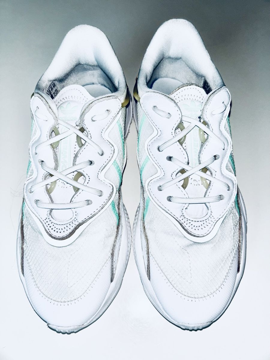 Adidas Scarpe da uomo: Adidas Ozweego sneakers 40.5 White/Pulse Mint/Sand Strata – Usato da Kilchberg ZH venduto da malibubeach 2