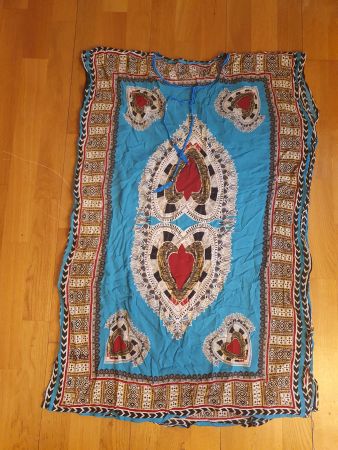 Strandkleid Blau bedruckt 95 x 65 cm
