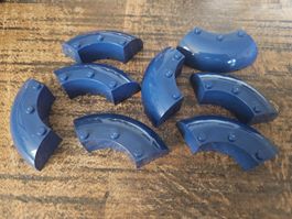lego 87559 lot de 8 pièces Dark Blue Brick, Round Corner
