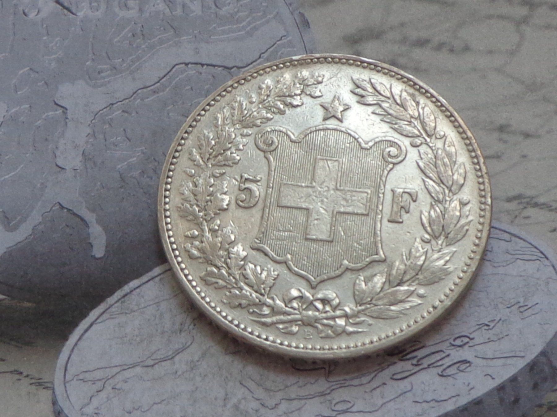 Toutes les monnaies: 5 Fr. 1907 B - Très belle pièce – D'occasion à Pully par UCA01 1