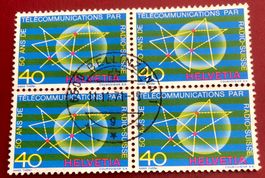 4 er Block Nr.504 mit Stempel  Bellinzona