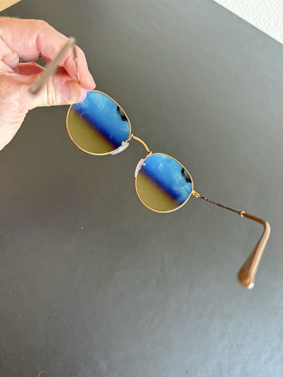 Ray-Ban Occhiali & Lenti: Ray-Ban Sonnenbrille RB3447 Round Metal Hellbronze – Nuovo (secondo la descrizione) da Belp venduto da Lulanis 2