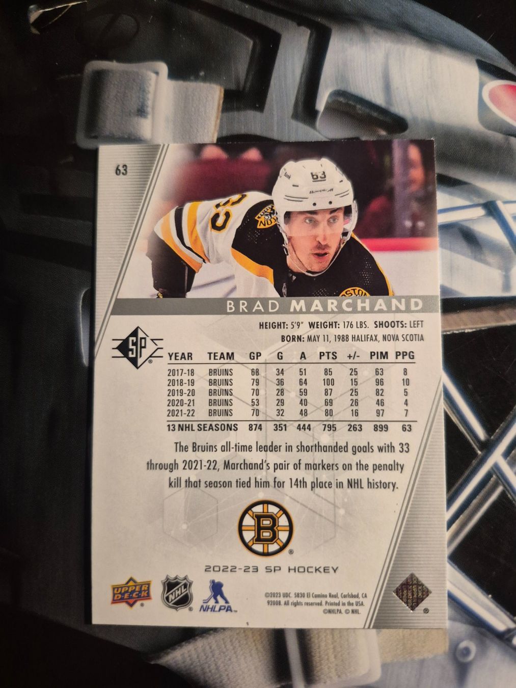 NHL Sammelbilder & Trading cards: NHL Brad Marchand Boston Bruins – Gebraucht aus Treiten von Sauber73 1