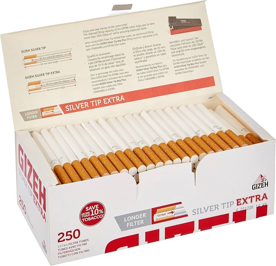 Tabak: Zigarettenhulsen,Filterhülsen ,tubes Gizeh, 4x250 stk – Neu und originalverpackt aus Stabio von anes71 3