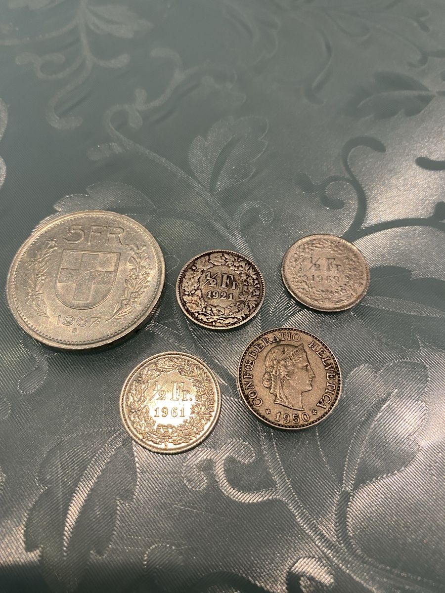 Tutti le monete: Silver munzen 4 Stuck 1 10 Rap 1950 – Usato da Capolago venduto da Lillo22