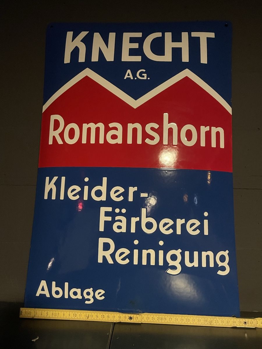 Insegne: Perfektes Emailwerbeschild 60x 40 cm – Usato da Rorschacherberg venduto da Zelli2 2