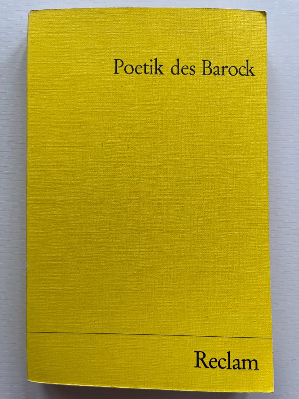 Libri: Poetik des Barock – Usato da Effretikon venduto da Vesta02