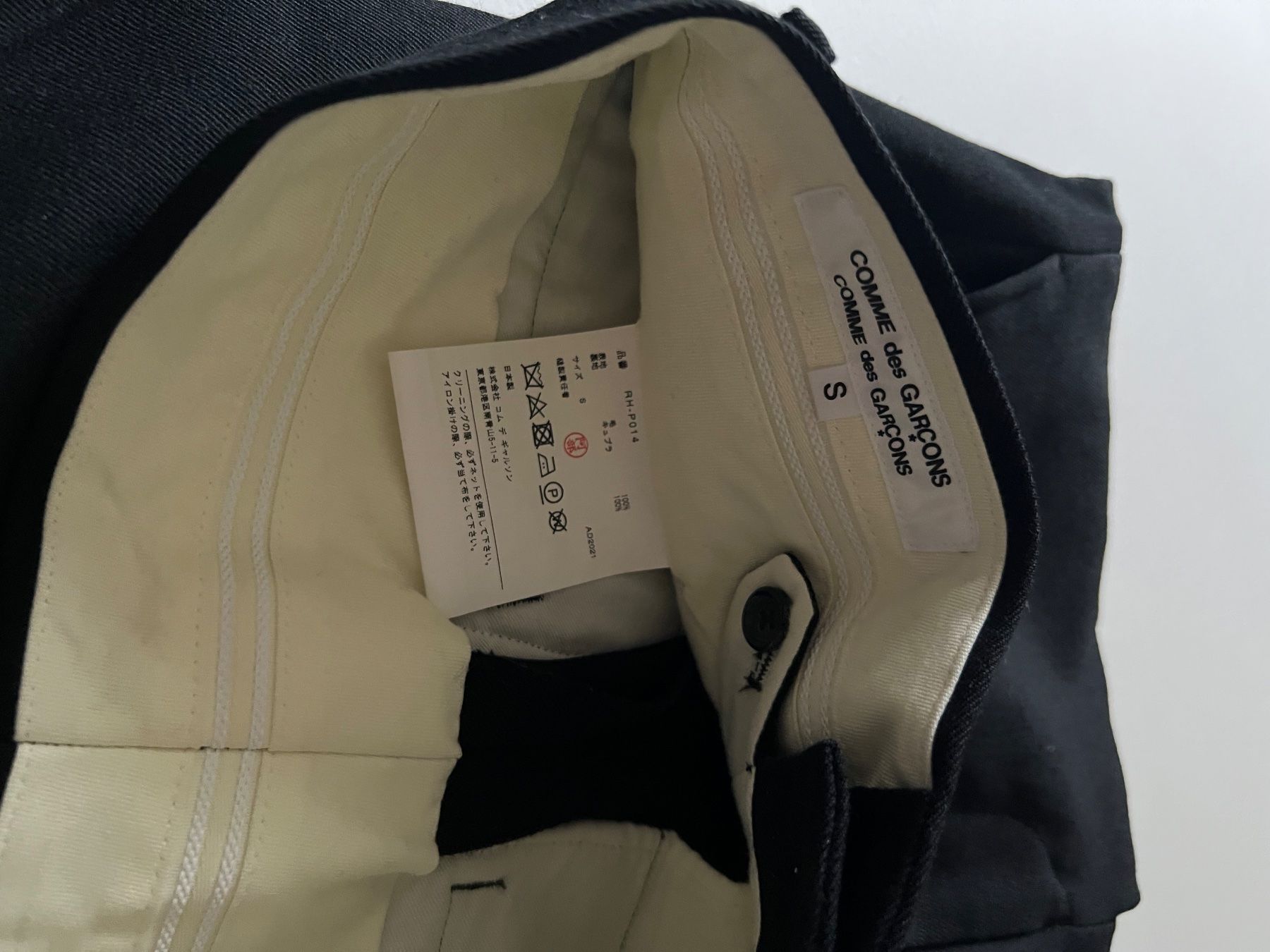 Comme Des Garcons Pantaloni: Comme Des Garçons Wool Tailored Trousers Hose S – Usato da Luzern venduto da Bon_Voyage 2