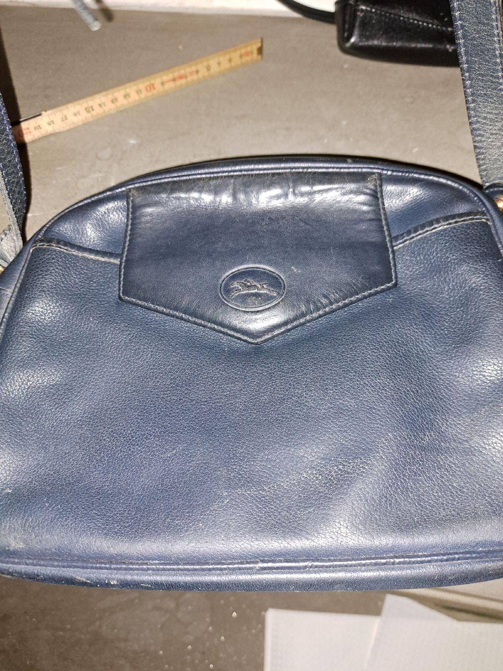 Longchamp Sacs femmes: Longchamp Ledertasche, dunkelblau - Vintage  – D'occasion à Kölliken par Upcycling-by-Mc-TAM