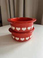 Rote deutsche Wächterbach-Herzschalen, zum Valentinstag