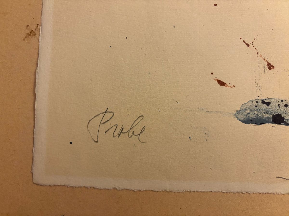 Grafica & Litografie: Fritz Hug Reh Farblithografie - Probe – Usato da Arth venduto da tir_y6zz 2