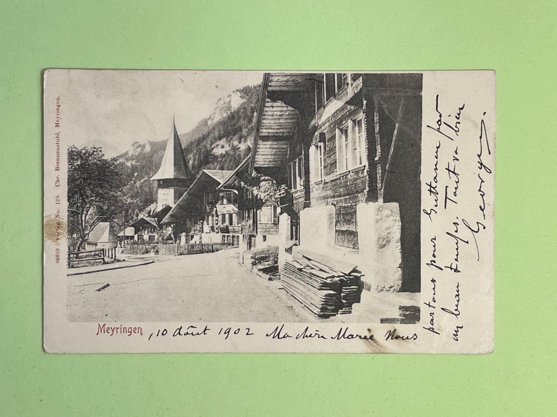 Cartes postales: Meiringen - 1902 – D'occasion à Steg VS par danwer74