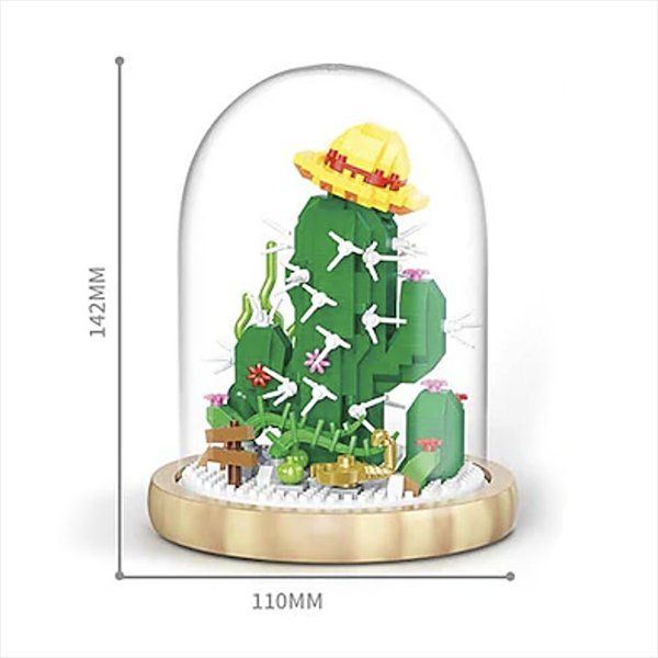 Kit di costruzioni: Blume im Glas: Kaktus / Mini-Bausteine – Nuovo e nell'imballaggio originale da Meisterschwanden venduto da Bigi1 2
