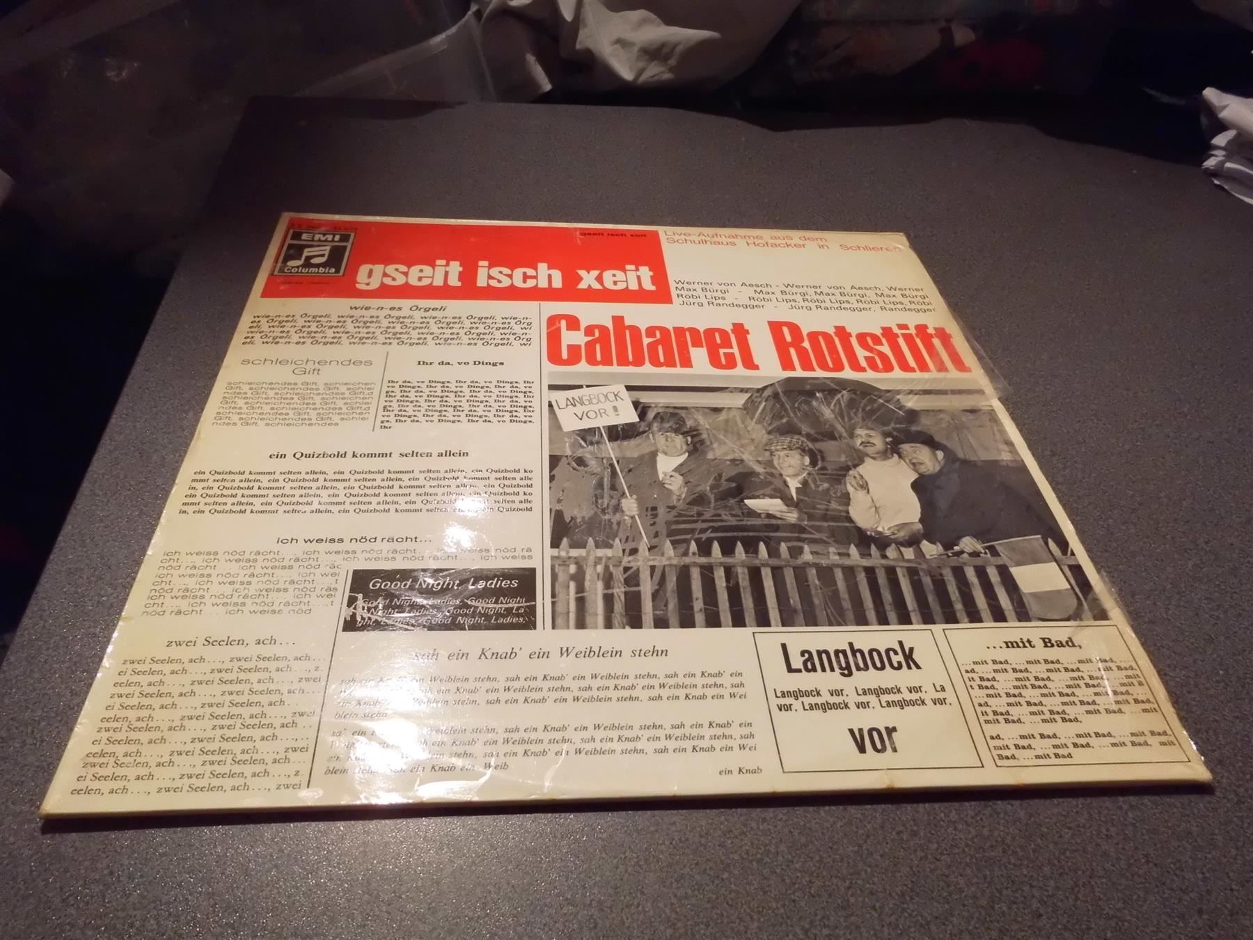 Dischi in vinile: Schallplatte Cabaret Rotstift, gseit isch xeit – Usato da Zürich venduto da abraxas1291