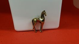 Antike Pferde-Figur aus Messing, Deko, Sammlerstück