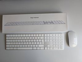 Apple Magic Keyboard mit Ziffern­block & Apple Magic Mouse