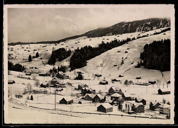 Cartoline postali: Foto-AK Unterwasser, Ortsansicht mit Ski – Usato da Berlin venduto da bartko-reher