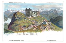Rigi-Kulm (LU/SZ) Hotel - Bahn - Schlumpf-Litho No 2070