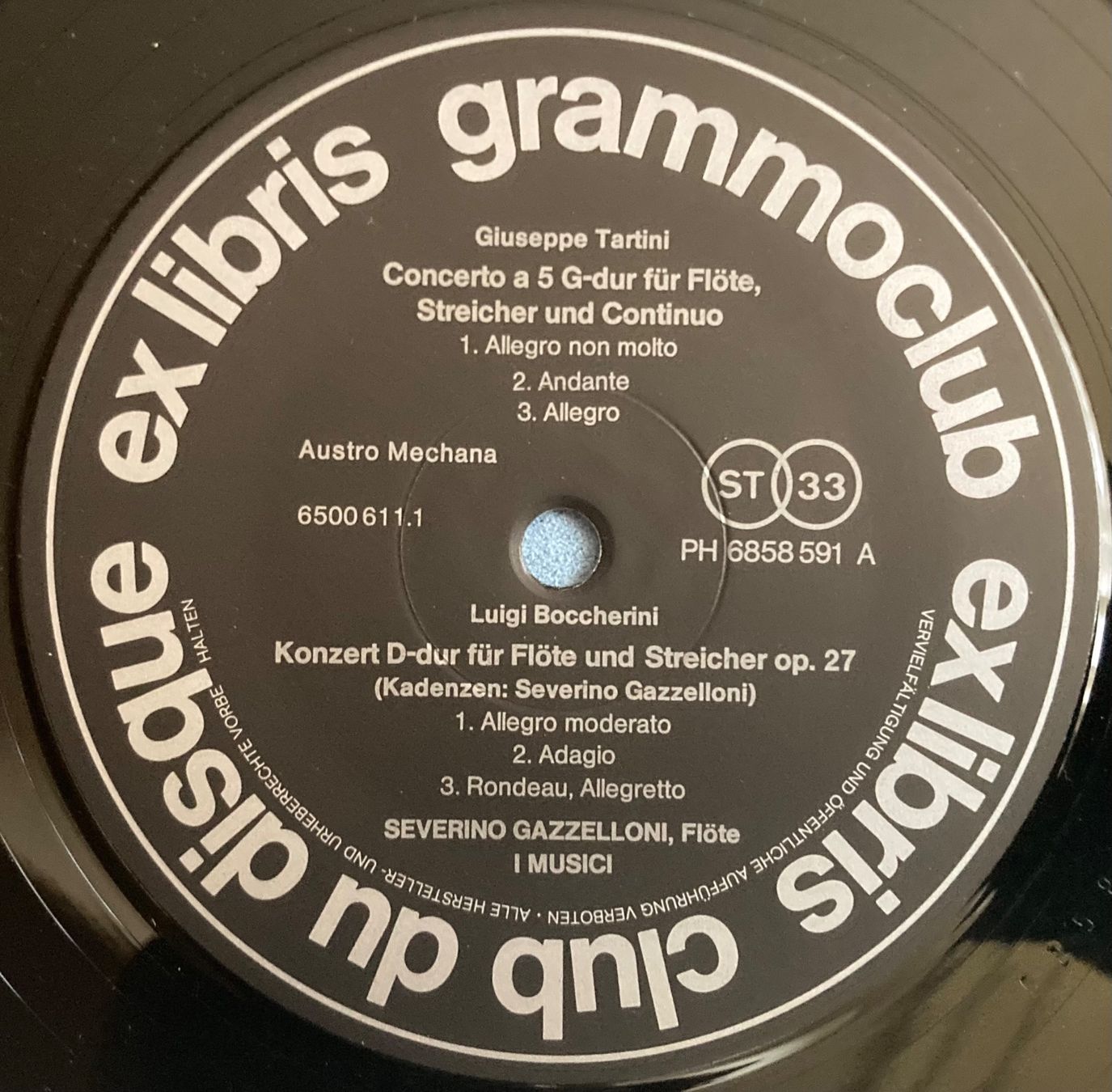 Vinyles: LUIGI BOCCHERINI.... - FLÖTENKONZERTE – D'occasion à Poliez-Pittet par Newtown-Records 2