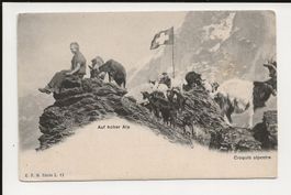 AK ca.1900 Auf hoher Alp 😍🏞️