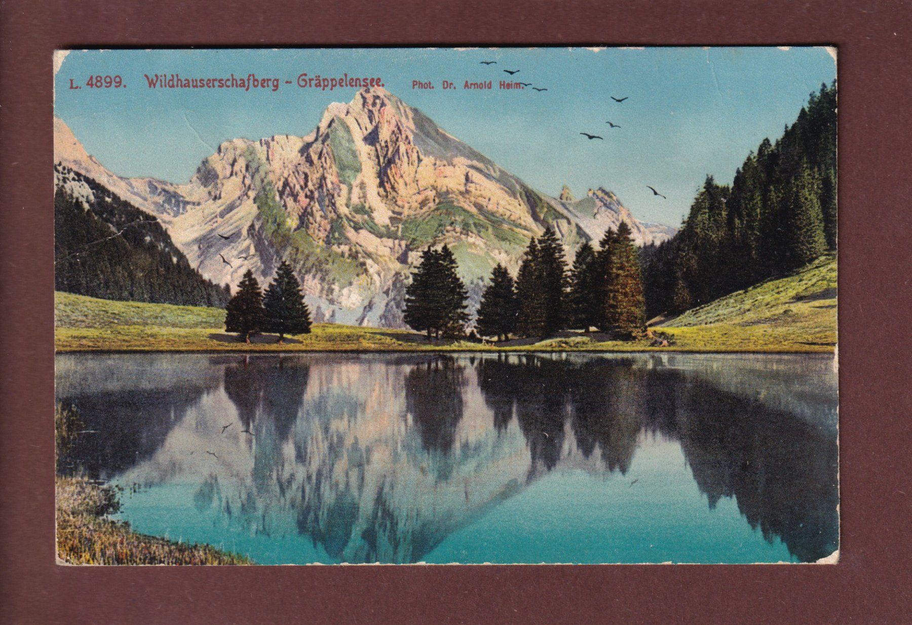 Ansichtskarten: GRÄPPELENSEE - Wildhauserschafberg // Falte // – Gebraucht aus Pully von nicecards