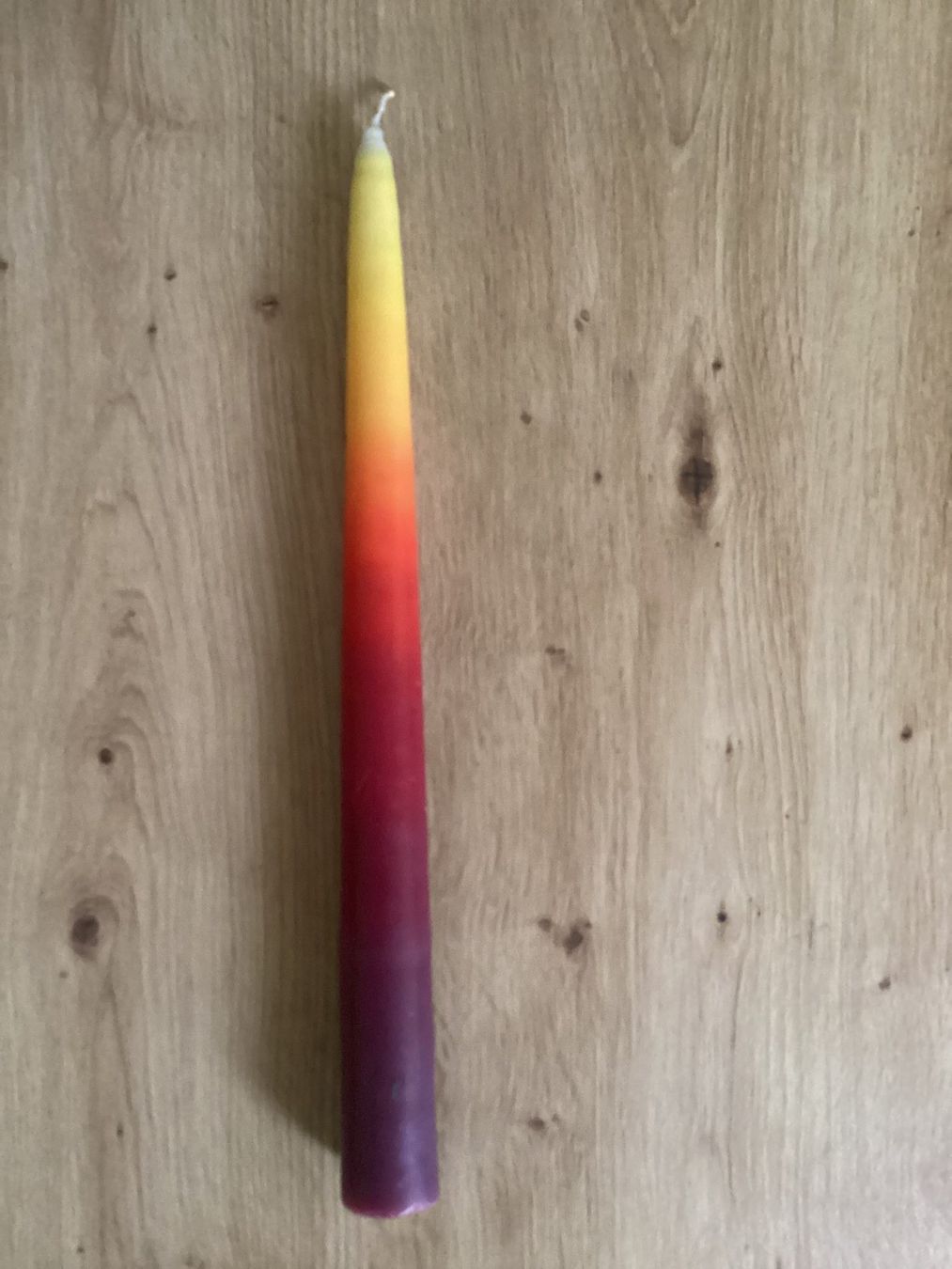 Candele: 3-farbige Kerze, 37 cm – Usato da Bad Zurzach venduto da Hibiskus78