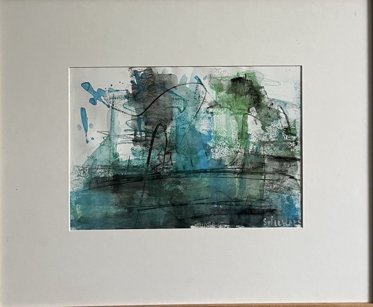 Dipinti: Abstrakte Kunst Aquarell/Pastell, signiert Spilmann – Usato da Riehen venduto da mcmal 1