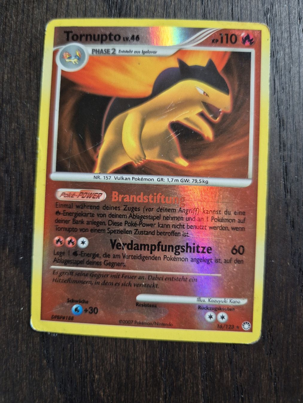 Pokémon Carte collezionabili: Pokemon - majestic dawn - holos - tornupto – Usato da Subingen venduto da mattkum 1