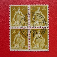 1908: Nr.116 mit idealem Zentrum-Stempel: ZÜRICH, Kat: 40.-+