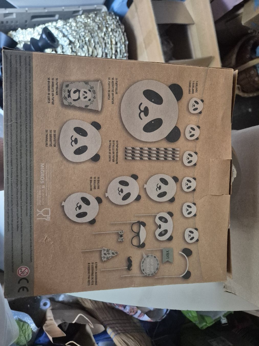 Tutte le decorazioni: Panda Party-Set 69 Teile Kindergeburtstag – Nuovo e nell'imballaggio originale da Amriswil venduto da zeq_j59z