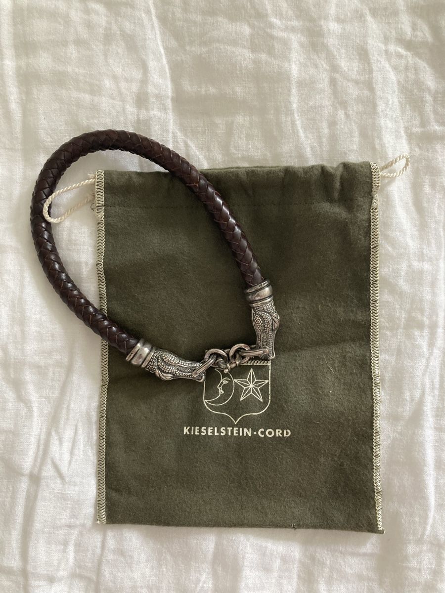 Catenine: Kieselstein-Cord Halsband – Usato da Zürich venduto da mainau16