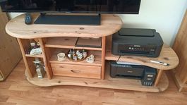 Möbel Fernsehtisch Holz mit Schublade und Ablagen