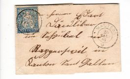 Kleinbrief, Malters 1866 nach Rapperswil