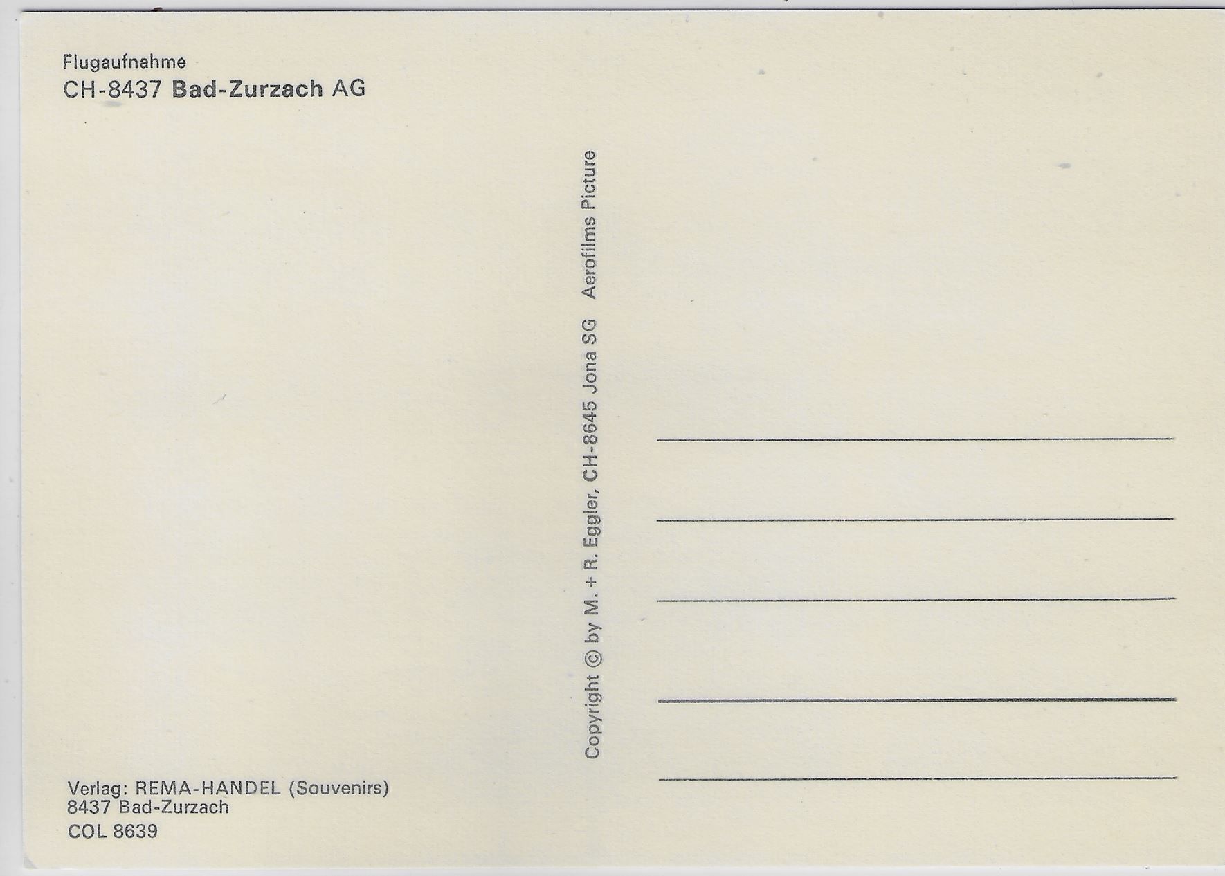Cartoline postali: Flugaufnahme Bad Zurzach AG – Antico da Ettingen venduto da Kartenplanet 1