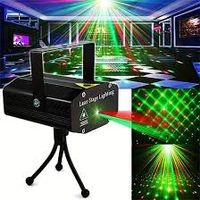 Laser Stage Lighting Mini Projektor schwarz neuwertig