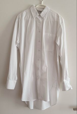 mbym langes, weisses Hemd / Bluse - Grösse S/M
