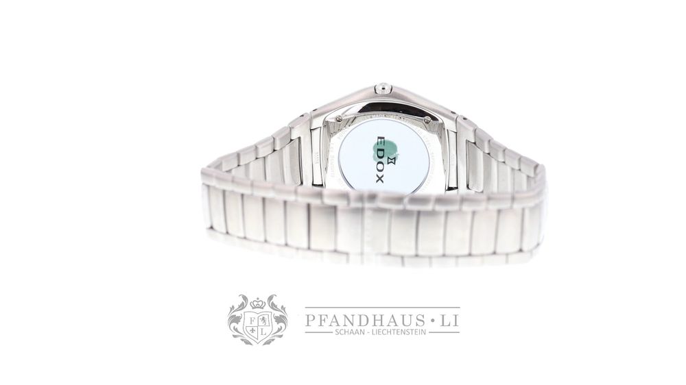 Edox Les Bémonts Ultra Slim Herrenuhr Schwarz NEU 6
