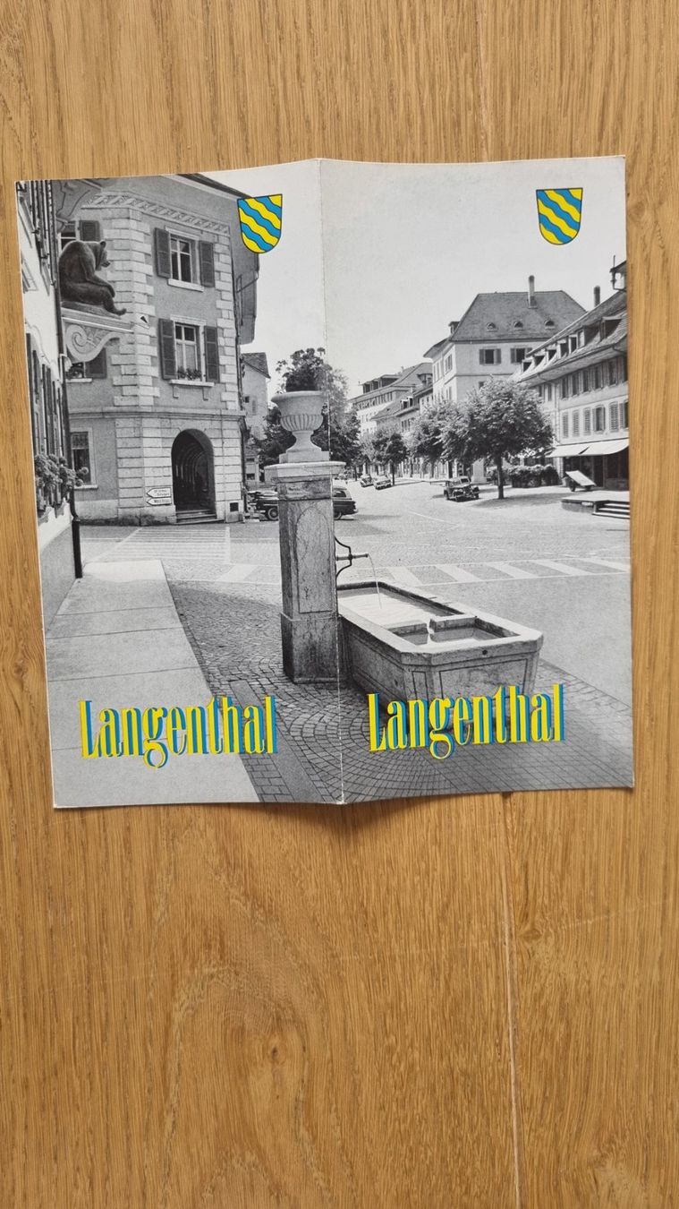 Documents: Langenthal alter Prospekt – D'occasion à Bözberg par heinz-d