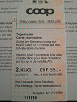 Tageskarte SBB