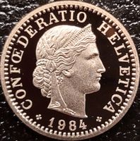 20 Rappen 1984 stgl. / aus Münzsatz