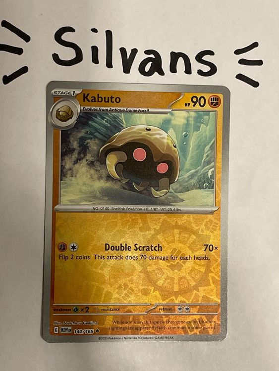Kabuto Reverse Holo 140/165 MEW 151 Englisch Kaufen auf Ricardo