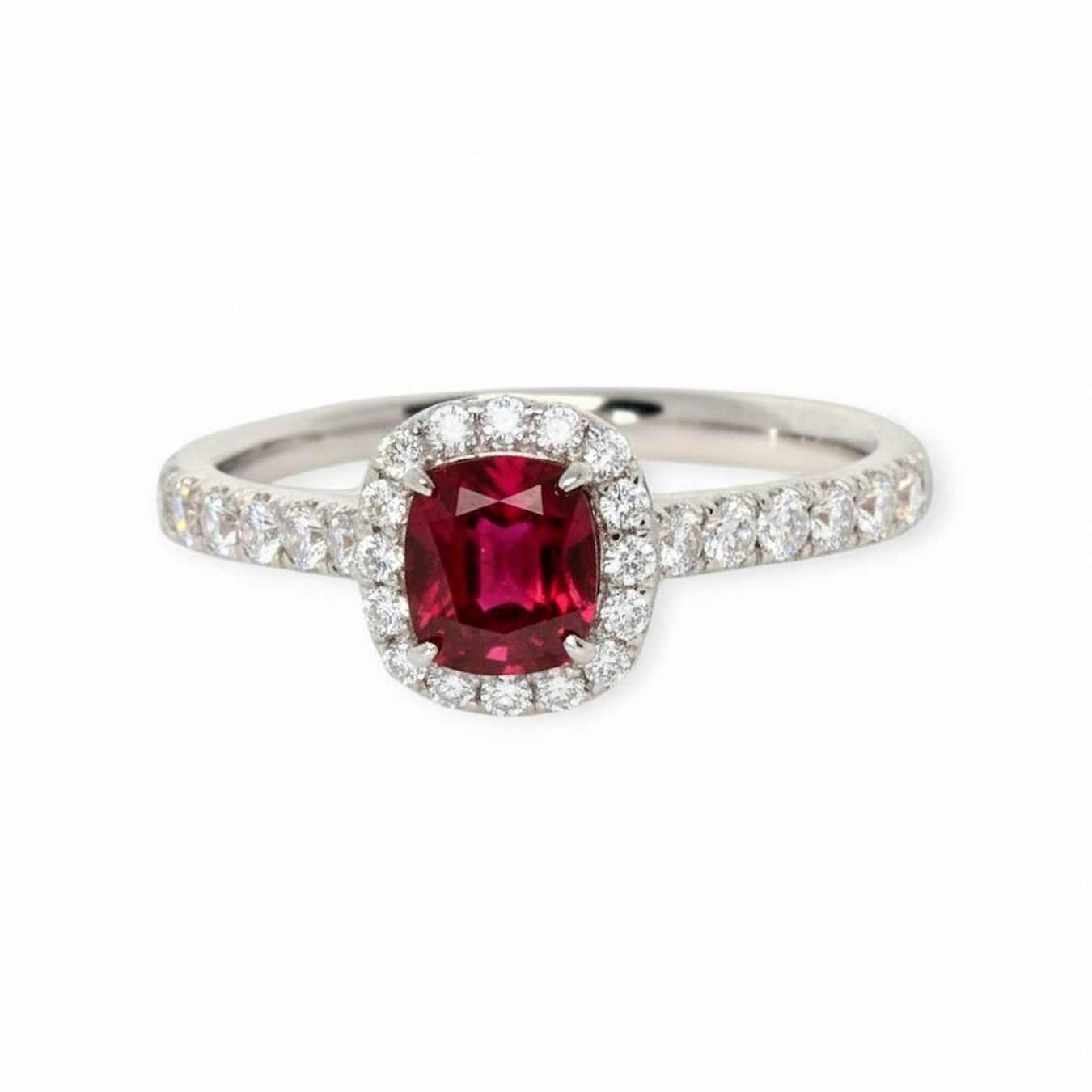 Anelli: Spinel-Ring 14k Weissgold 0,85ct – Nuovo e nell'imballaggio originale da Illnau venduto da Juwelier_Mahler_GmbH