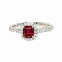 Spinel-Ring 14k Weissgold 0,85ct