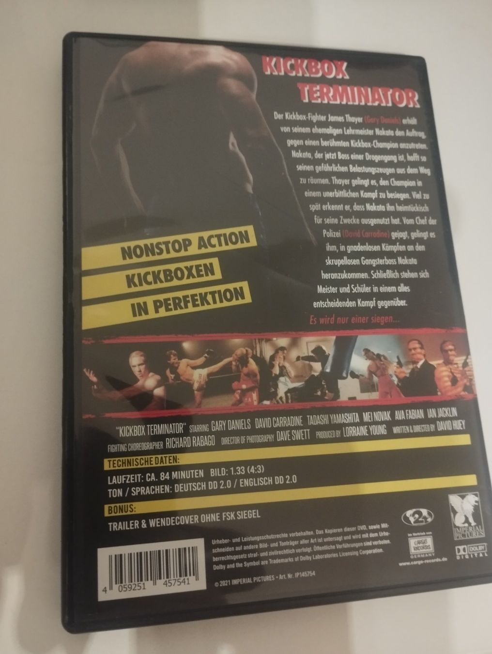 Alle DVDs: Kickbox Terminator Uncut Mit Gray Daniels David Carradine – Gebraucht aus Steffisburg von AutoFiat 1