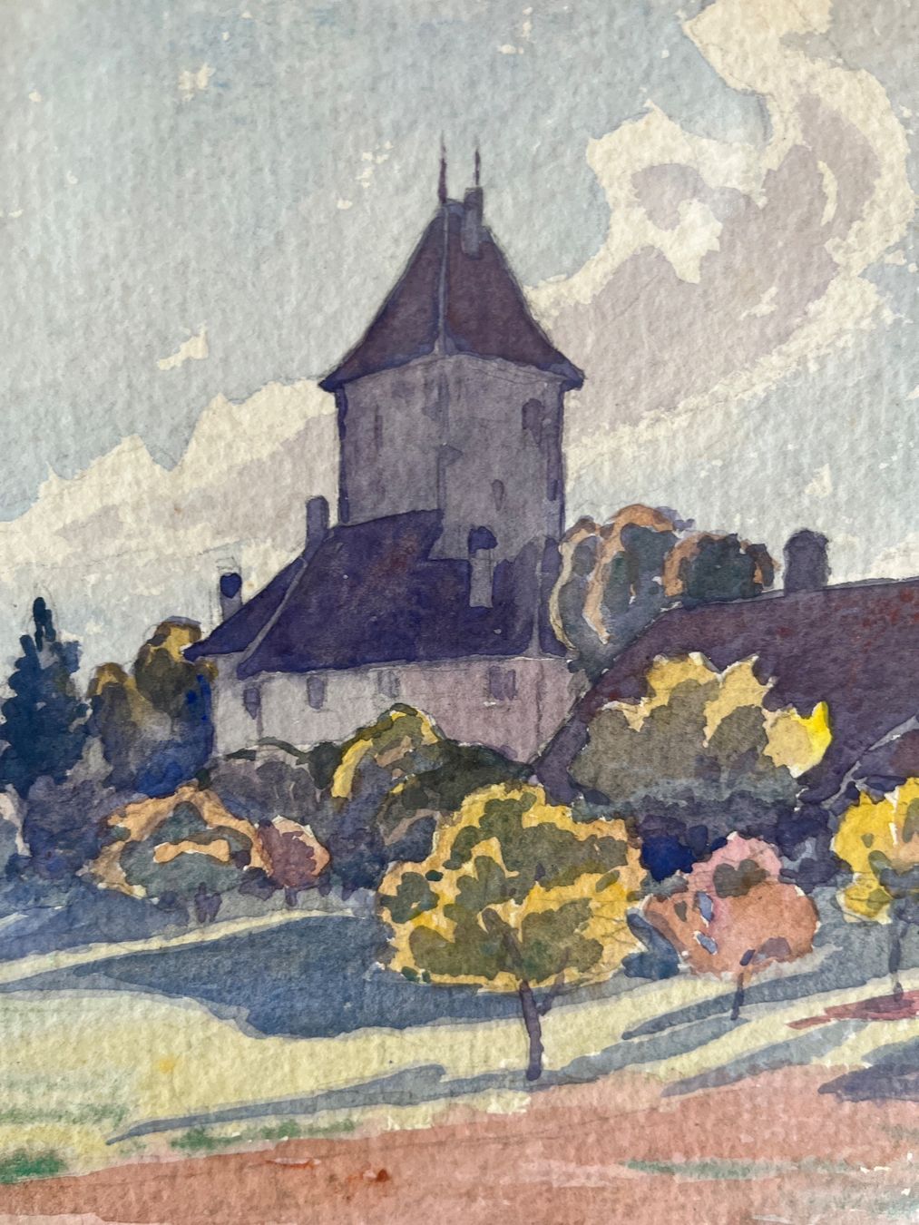 Dipinti: Aquarell, Armin Bieber, Schloss – Usato da Bern venduto da lug_8kd5 1